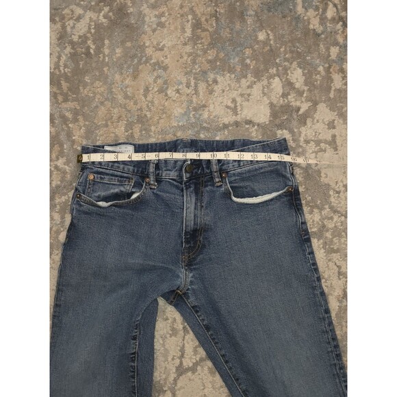 Gap Straight Leg Jeans Mens 33x32 Blue Denim Cotton Mid Rise - Picture 4 of 7